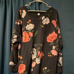 Floral sweater